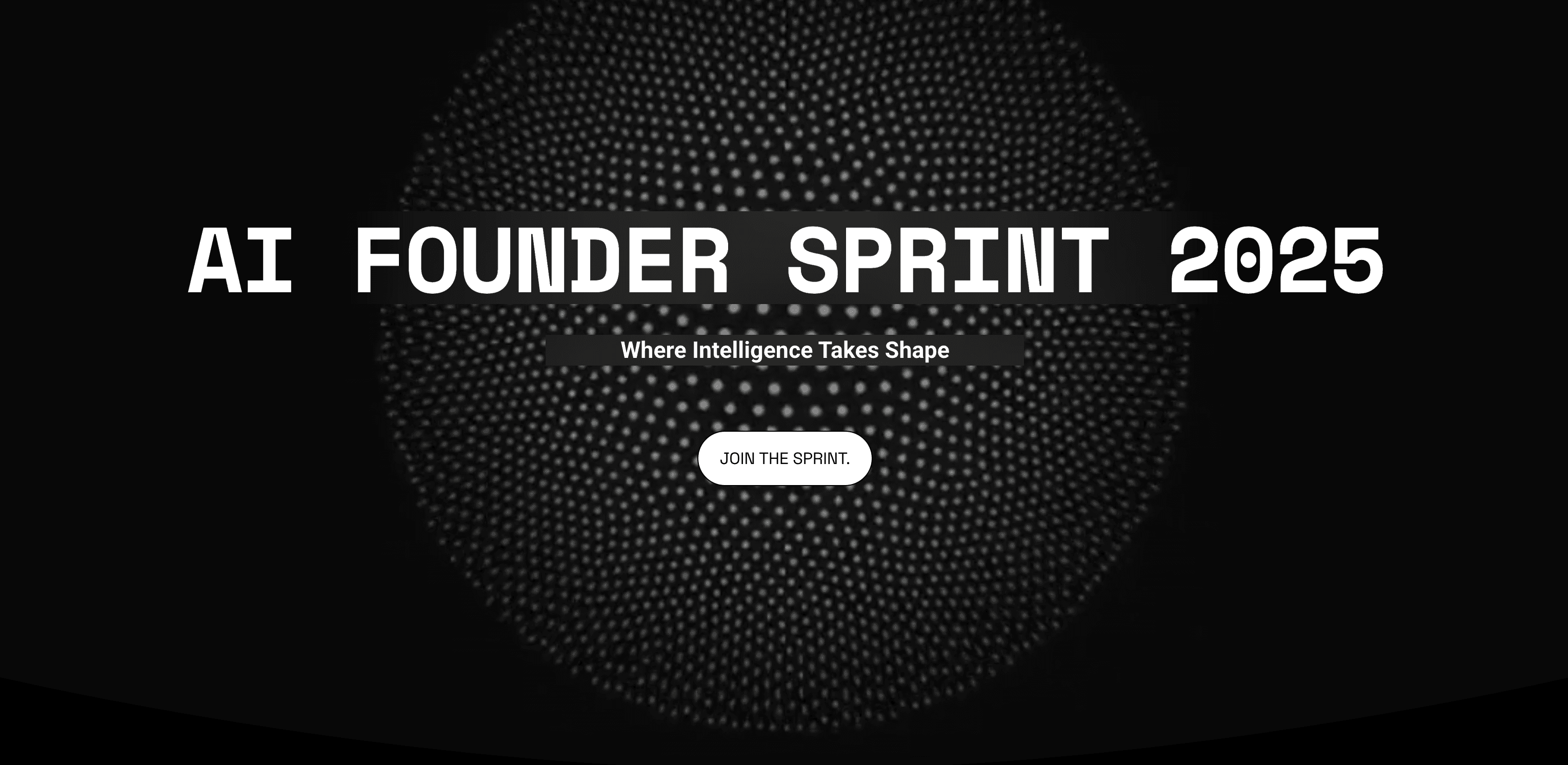 AI Founder Sprint 2025 banner